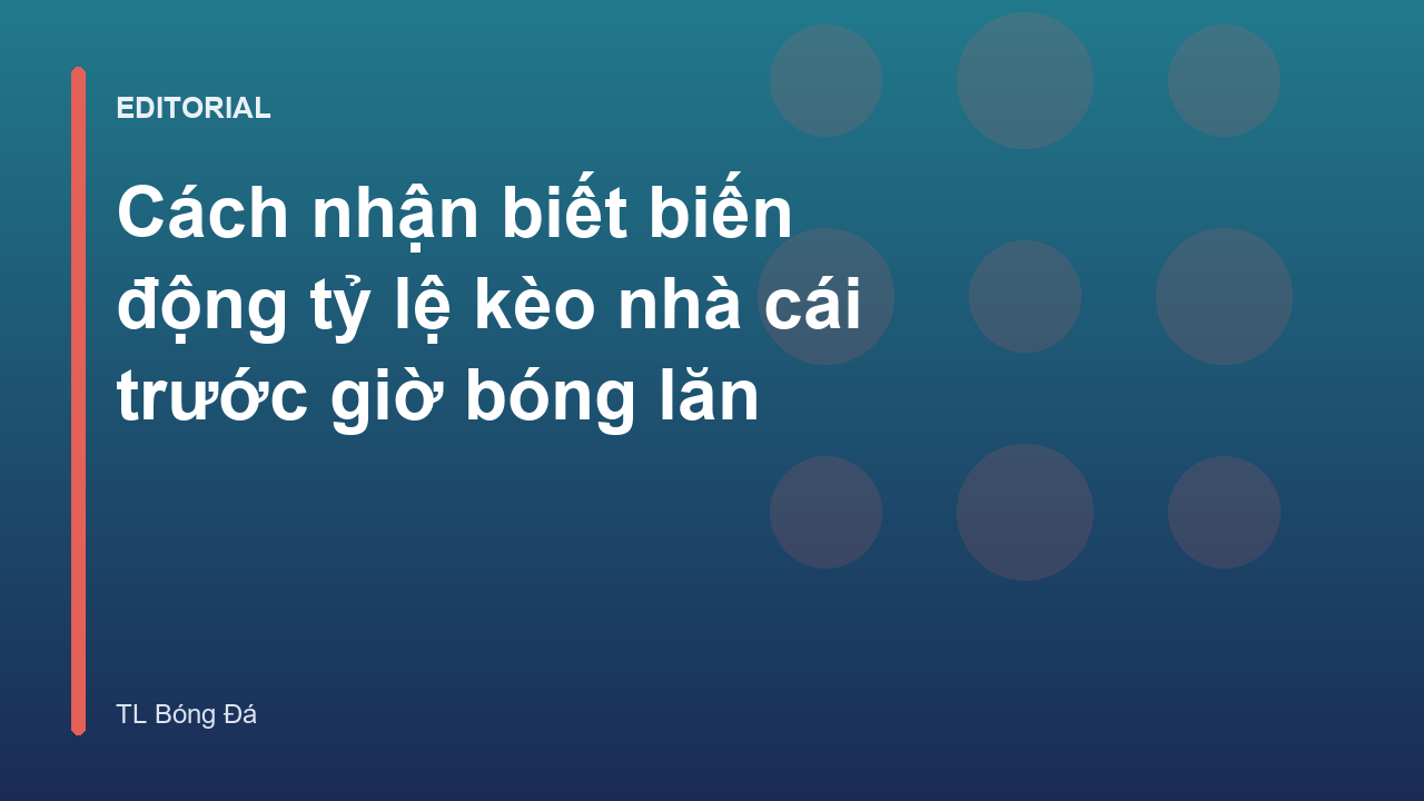 Biểu đồ minh họa biến động tỷ lệ kèo bóng đá